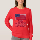 Neuer amerikanischer Staatsbürger mit T-Shirt (Vorderseite)