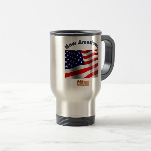 Neuer amerikanischer Staatsbürger Reisebecher (VorderseiteRechts)