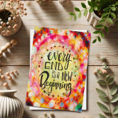 "Neuer Anfang" Inspiration Hübsch Karte