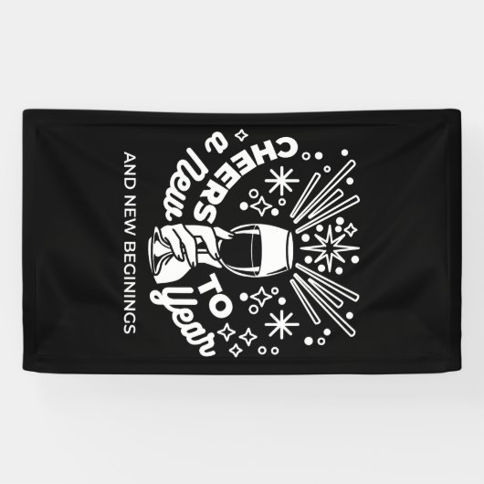 Neuer Anfang Weingläser - Illustration 2 Banner (Horizontal)