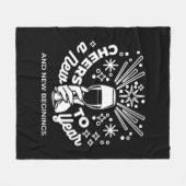 Neuer Anfang Weingläser - Illustration 2 Fleecedecke (Vorderseite (Horizontal))