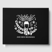 Neuer Anfang Weingläser - Illustration 2 Gästebuch (Vorderseite)