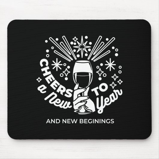 Neuer Anfang Weingläser - Illustration 2 Mousepad (Vorne)