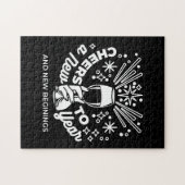 Neuer Anfang Weingläser - Illustration 2 Puzzle (Horizontal)