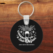 Neuer Anfang Weingläser - Illustration 2 Schlüsselanhänger (Rückseite)