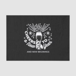 Neuer Anfang Weingläser - Illustration 2 Seidenpapier