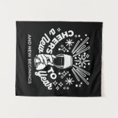 Neuer Anfang Weingläser - Illustration 2 Wandteppich (Vorderseite (Horizontal))