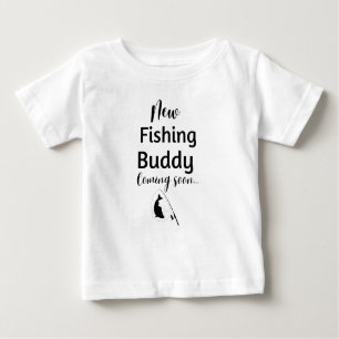 Neuer Angelfreund kommt bald Baby Bodysuit Baby T-shirt