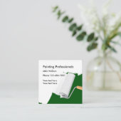 Neuer Anstreicher Quadratische Visitenkarte (Stehend Vorderseite)