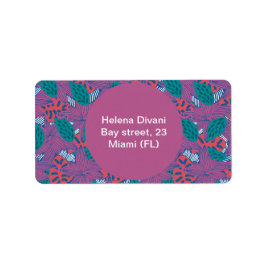 Neuer Aufkleber für die Adresse florenfarbiger Auf Adressaufkleber