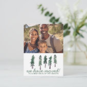 NEUER AUFSCHUSS VON WOLKEN-FOTO-Wasserfarben-Bäume Postkarte (Stehend Vorderseite)