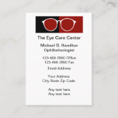 Neuer Augenarzt Visitenkarte (Vorderseite)