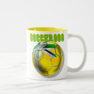 Neuer Australier Socceroos Fußball lockert Zweifarbige Tasse