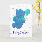 Neuer Baby Boy , Babydusche Karte (Gelbe Blume)