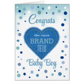 Neuer Baby Boy! Glückwünsche für Neugeborene (Vorne)