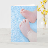 Neuer Baby Boy Herzlichen Glückwunsch Karte (Gelbe Blume)