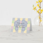 Neuer Baby Boy Herzlichen Glückwunsch Karte (Gelbe Blume)