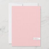 Neuer Baby Girl Sip und Einladung (Rückseite)