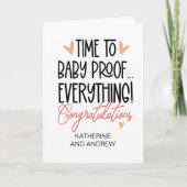 Neuer Baby Glückwunsch Funny New Elterns Karte (Vorderseite)