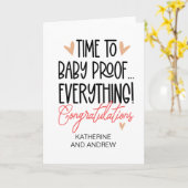 Neuer Baby Glückwunsch Funny New Elterns Karte (Gelbe Blume)