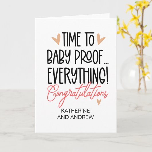 Neuer Baby Glückwunsch Funny New Elterns Karte (Gelbe Blume)