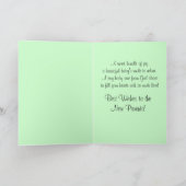 Neuer Baby gratuliert Green Yellow Rattle Karte (Innenseite)