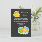 Neuer Baby Star und Schlafteddybär Ankündigung (Stehend Vorderseite)