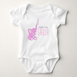 Neuer Babyelefone willkommen heißen Mädchen Shirt