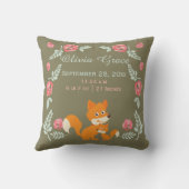 Neuer Babyfuchs und personalisierte Rose Kissen (Rückseite)