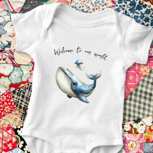 Neuer Babywal Willkommen in unserer Welt Baby Strampler