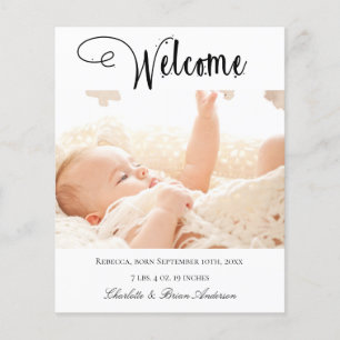 Neuer Babywillkommensankündigung für Fotos