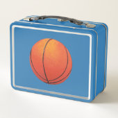 Neuer Basketball Metall Brotdose (Rückseite)