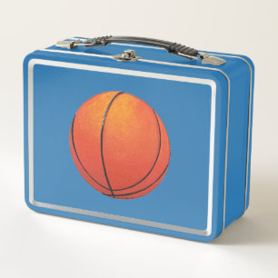 Neuer Basketball Metall Brotdose