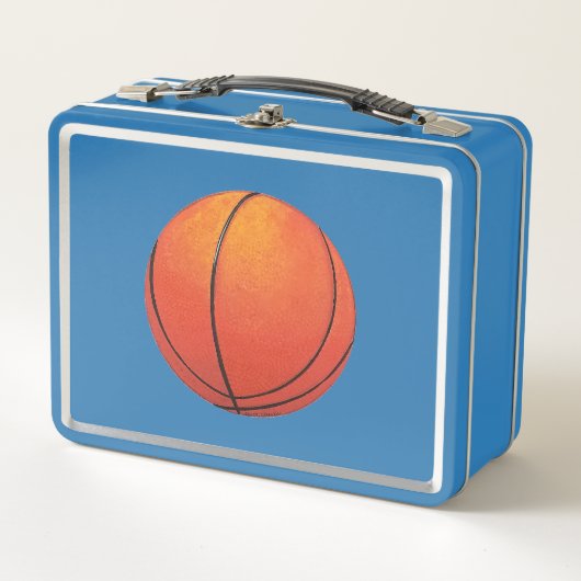 Neuer Basketball Metall Brotdose (Vorderseite)