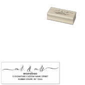 Neuer Bedarf an mr und mrs Zuhause-Adresse Gummistempel (Stempel)
