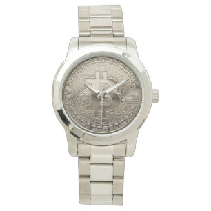 Neuer Bitcoin Stainless Steel Oversified Watch Armbanduhr