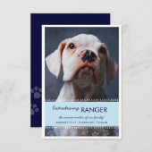 Neuer Blauer Pfotendruck für die Ankündigung von J (Vorne/Hinten)