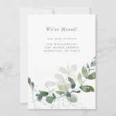 Neuer botanischer Eukalyptus Boho Neue Adresse Ankündigung (Vorderseite)