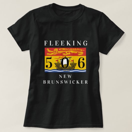 Neuer Brunswicker New Brunswick Zoll 506 T-Shirt (Design vorne)