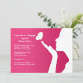 Neuer Brustkrebs-Fundraising-Initiative Einladung (Stehend Vorderseite)