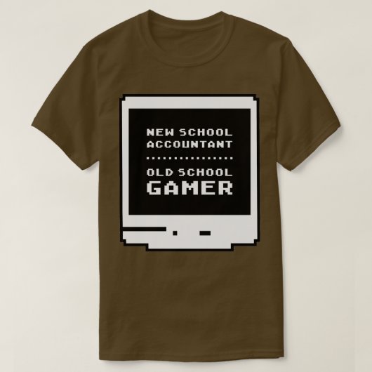 Neuer Buchhalter für die Alte Schule T-Shirt (Design vorne)