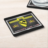 Neuer Cool umgestalteter 1. Kavalleriebereich Rechteckiger Pappuntersetzer (angewinkelt)