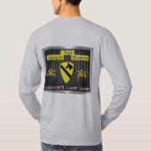 Neuer Cool umgestalteter 1. Kavalleriebereich T-Shirt (Rückseite)