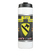 Neuer Cool umgestalteter 1. Kavalleriebereich Thermosbecher (Vorderseite)