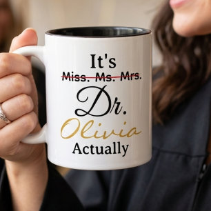 Neuer Doktor PhD Absolventen Tasse Geschenk mit in