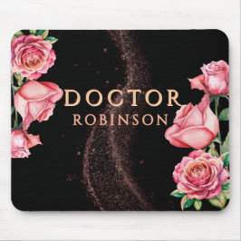 Neuer Doktor, Promotion Geschenk mit floralem Matt Mousepad