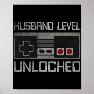 Neuer Ehemann Level Freigeschaltet Gerade Verheira Poster