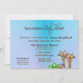 Neuer Einladung der Babydusche (Rückseite)