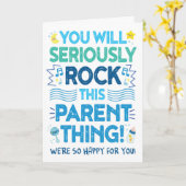 Neuer Elternteil, du wirst diese Elternsache rocke Karte (Gelbe Blume)