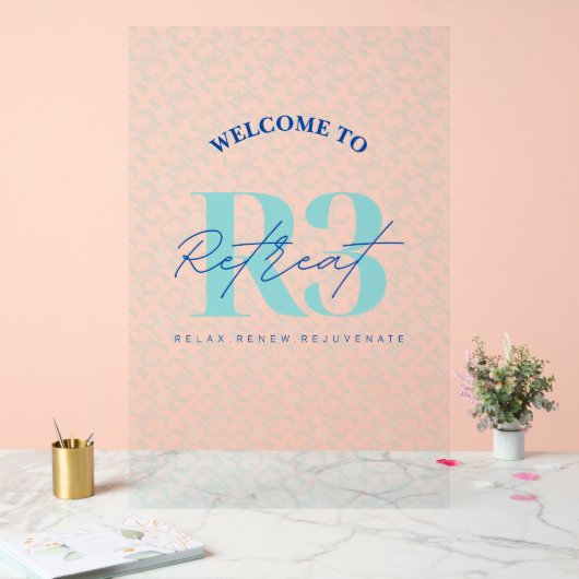 Neuer Empfang durch Luxus-Selbstversorger-Unterneh Acrylschild (Hochzeit)